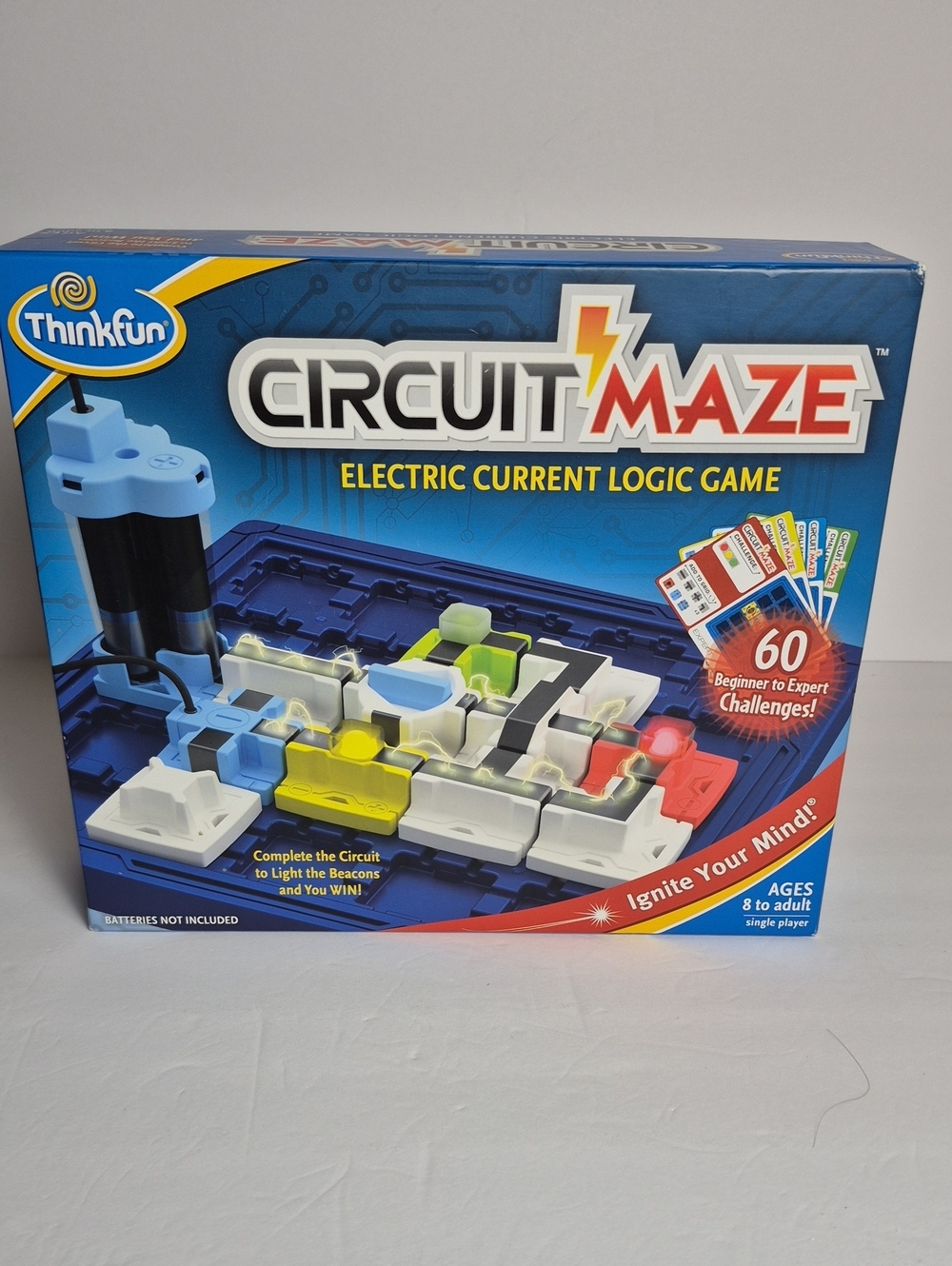 Think! Circuit Maze Logic Game - Blue, White, Yellow, Green, Red, Black
